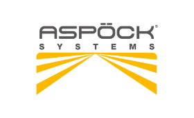 Logótipo da empresa Aspöck Systems, cliente da uMan Xpert.