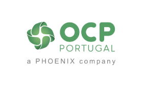 Logótipo da OCP Portugal, empresa cliente da uMan Xpert no setor industrial e químico.