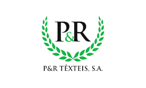 Logótipo da P&R Têxteis, cliente do software uMan Global HR