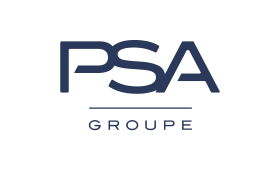 Logótipo do PSA Group, cliente da uMan Xpert no setor automóvel e industrial.