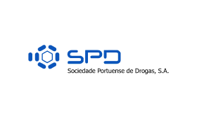 Logótipo da SPD – Sociedade Portuense de Drogas, cliente da uMan Xpert no setor farmacêutico e distribuição de medicamentos.