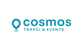 Logótipo da Cosmos Travel & Events, cliente da uMan Xpert.