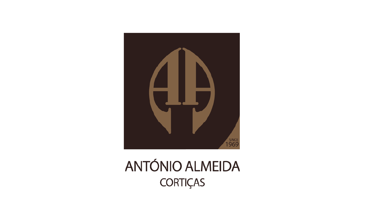Logótipo da António Almeida Cortiças, empresa especializada em criação e desenvolvimento de soluções de cortiça.