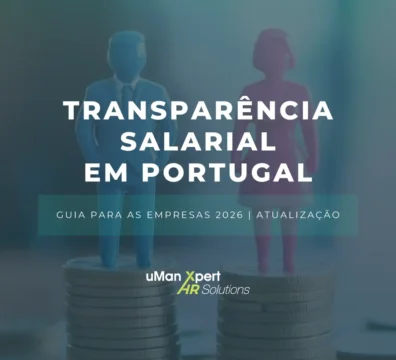 Infográfico sobre a transparência salarial em Portugal em 2026 para empresas e recursos humanos